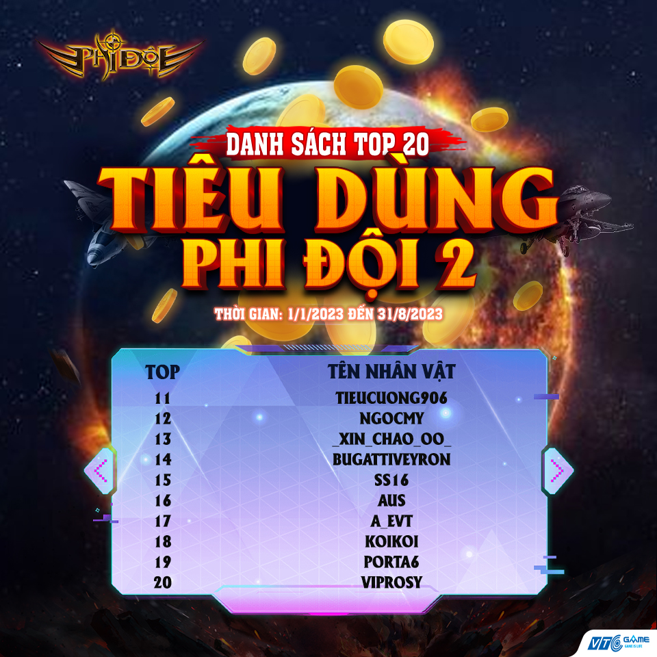 Top 20 VIP Phi Đội Mùa trăng 2023 - Những món quà đoàn viên đã sẵn sàng trao gửi tới anh em VIP, KHTT